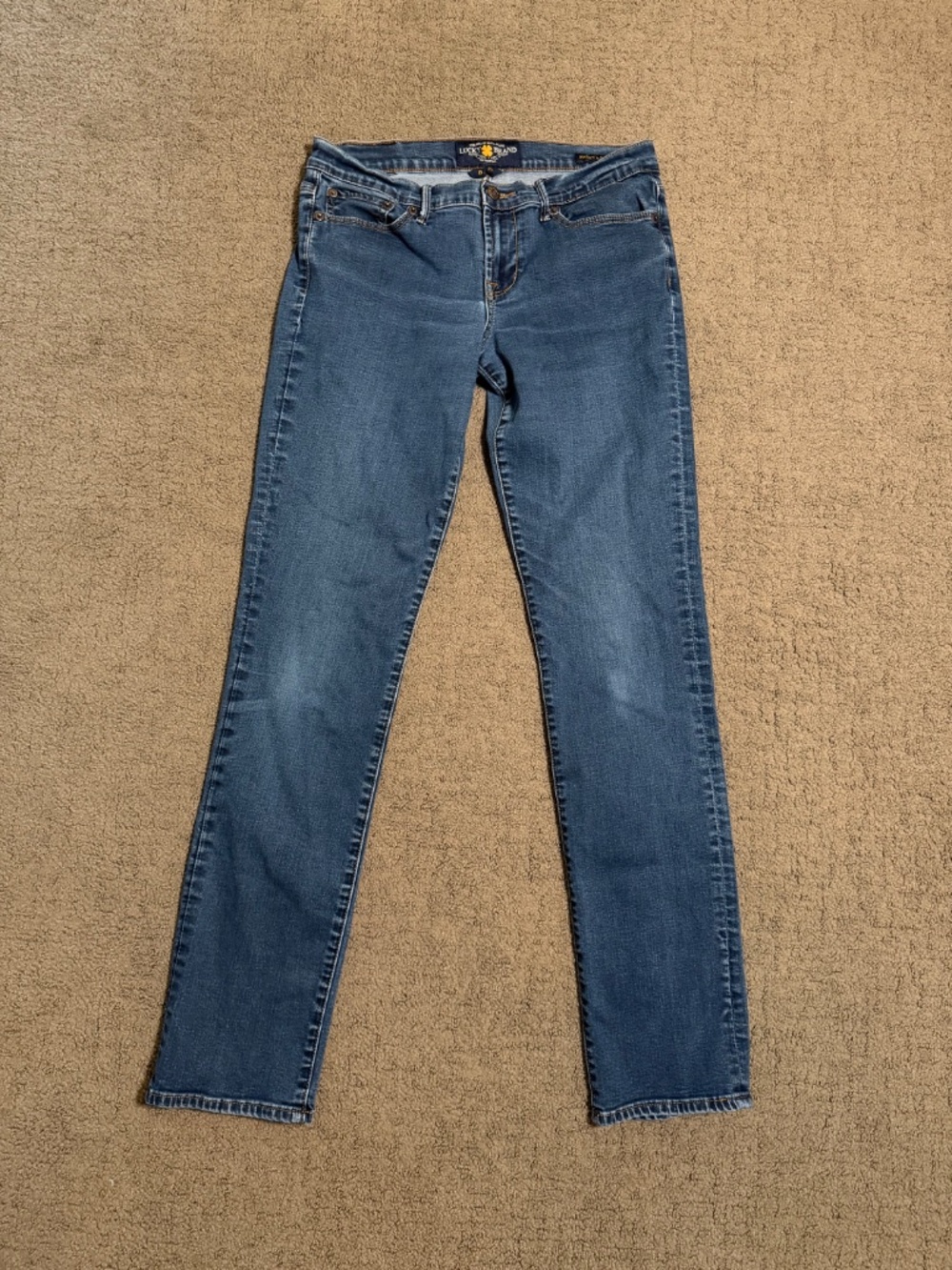 Lucky Brand Women’s Sweet 'N Straight Jeans Dark Wash Blue 8/29 L